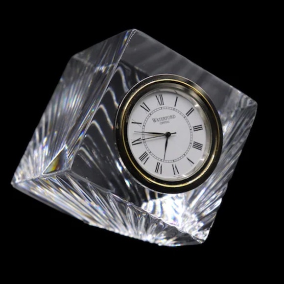 Waterford Crystal Meridian Graduation Retirement Desk Clock - Picture 11 of 11